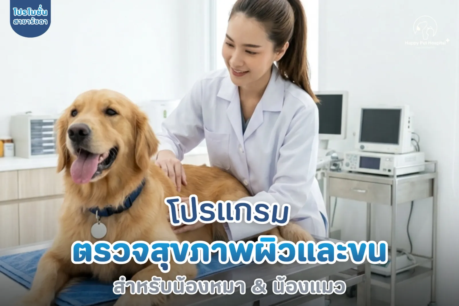โปรแกรมตรวจสุขภาพผิวและขน สำหรับน้องหมาและน้องแมว